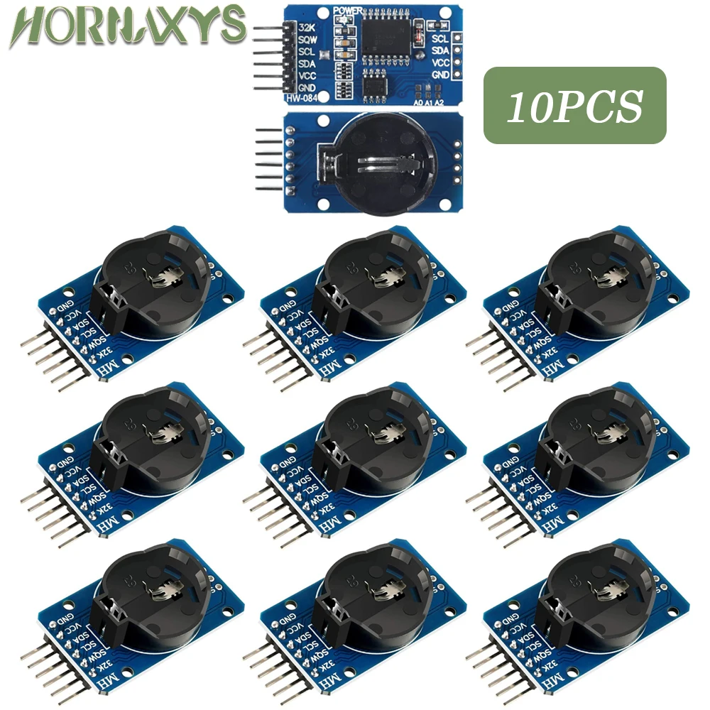 1-10pcs DS3231 AT24C32 IIC RTC Module Clock Timer Memory Module Beats Replace DS1307 I2C RTC Board for Arduino Raspberry Pi