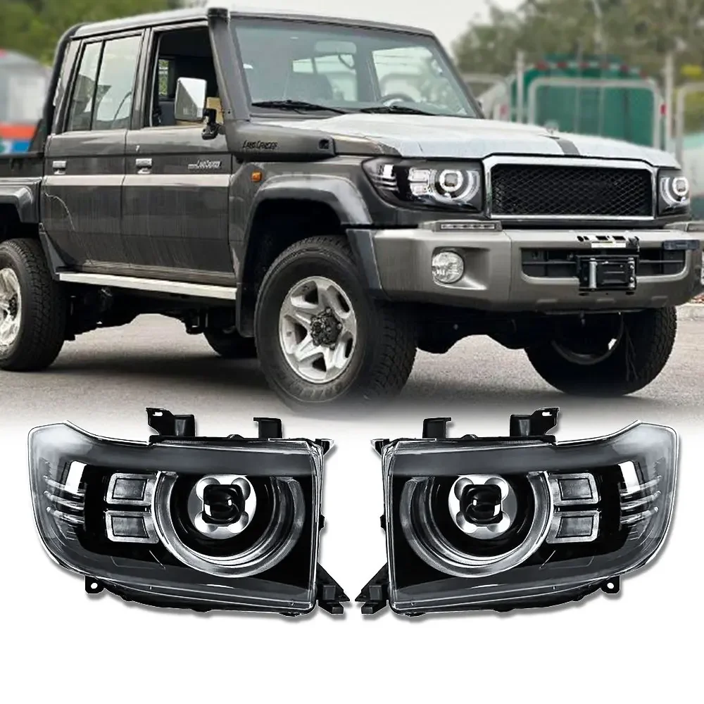 

Car Lights for Toyota Land Cruiser LED Headlight 2007-2020 LC70-LC79 Head Lamp Drl Projector Lens Automotive Accessories