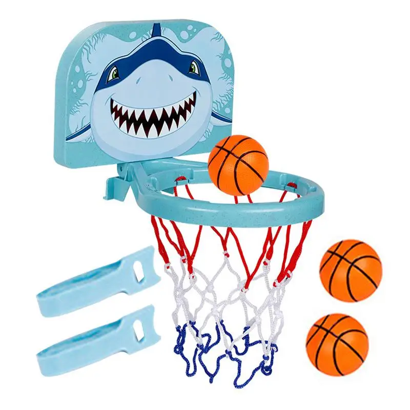 

Баскетбольный обруч для ванны, милый баскетбольный обруч для ванны с сильной присоской, включает в себя 3 мяча, Детские Игрушки для ванны, забавная игра в ванну