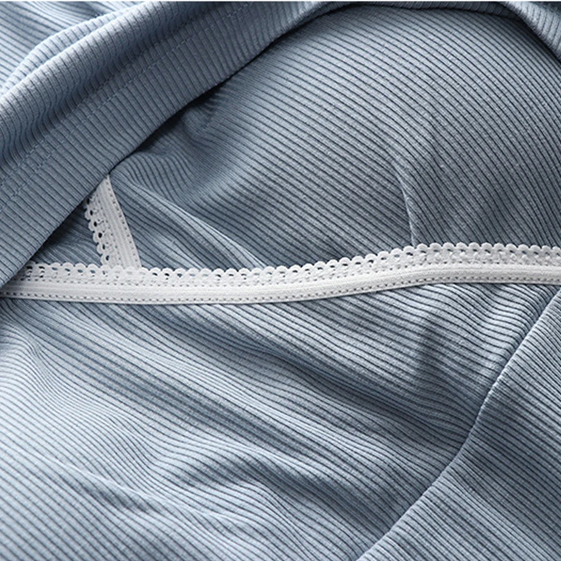 Maternity Nursing Sleepwear Clothes Set Breastfeeding Nightwear for Pregnant Women Pregnancy Breast Feeding Pajamas Suits 4