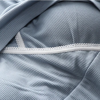 Maternity Nursing Sleepwear Clothes Set Breastfeeding Nightwear for Pregnant Women Pregnancy Breast Feeding Pajamas Suits 4