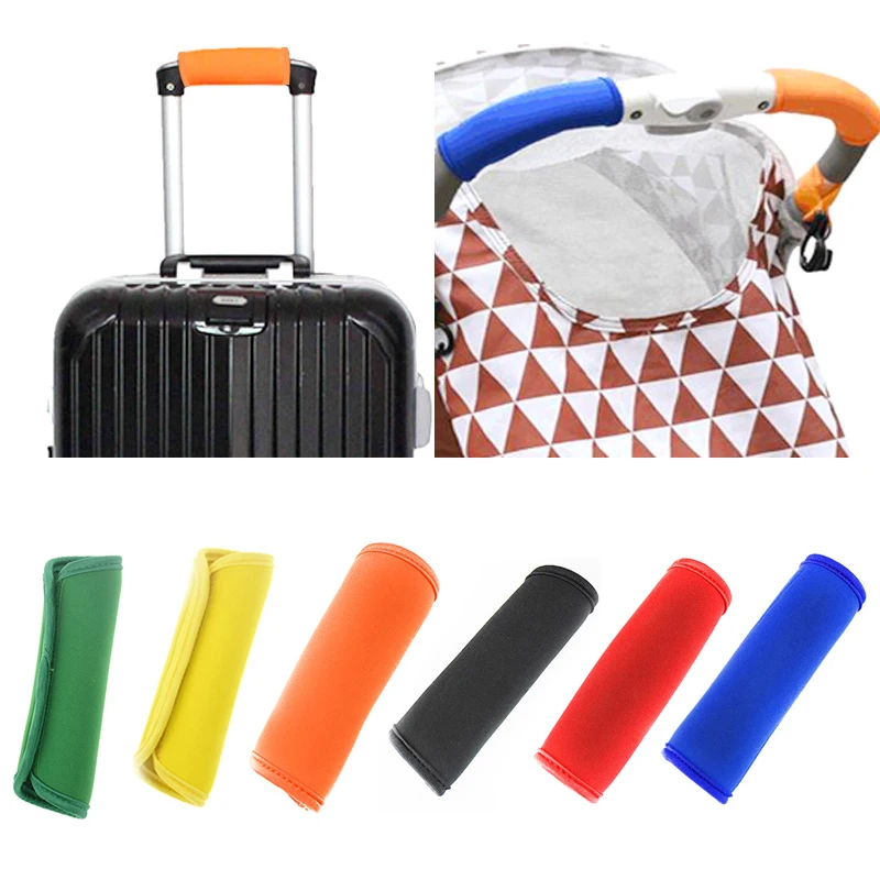 Suitcase Handle Cover Protector Wear-resistant Luggage Handle Cover Wrap Grip Soft Identifier Stroller Grip Protective Cover