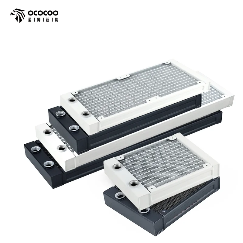 

OCOCOO 27mm Thin Radiator 120mm/240mm/360mm Aluminium Suitable 120mm Fan Multi-Channels Computer Water Cooling Liquild Cooler