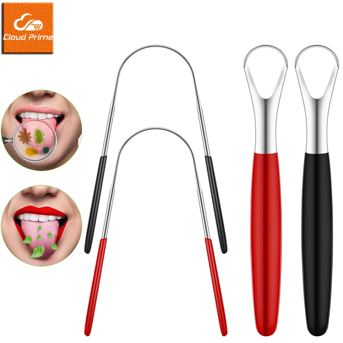 Set Di 6 Strumenti Dentali In Acciaio Inossidabile, Kit Per Dentista, Denti Puliti, Specchio Per L'igiene, Igiene Orale - Italia - Foto 11