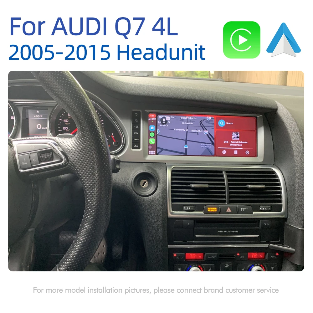 ȵ̵ 11 ڵ ũ ÷̾, ƿ Q7 4L 2005-2015 MMI 2G 3G GPS ׺ Ƽ̵ ׷ 8 + 64GB RAM WIFI 4G Google Carplay