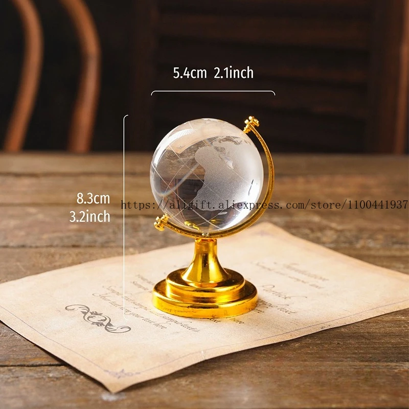 Instagram-Style Transparent Crystal Globe Decorative Accent