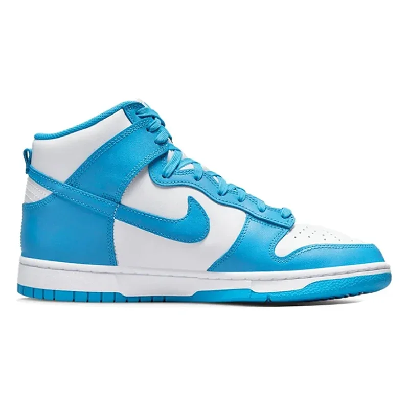 Nike Dunk High Retro Skateboard Chaussures pour Hommes et Femmes, Baskets Classiques Unisexe, Bleu Laser