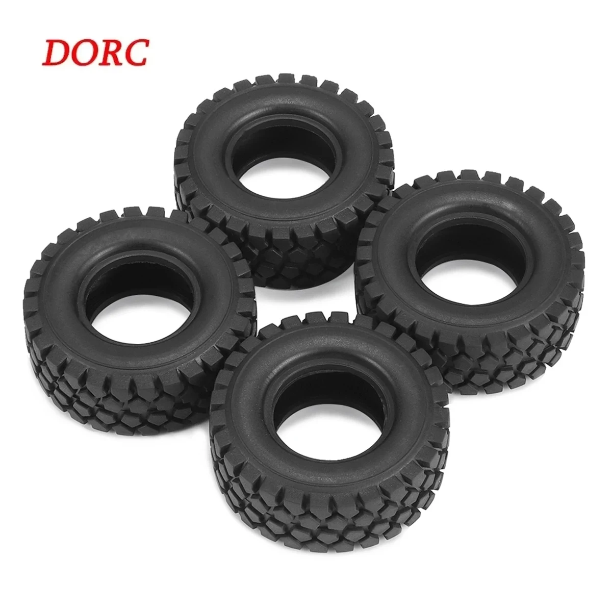 1Set 1.0 "Pneumatici In Gomma E Cerchioni Per 1/24 1/18 Rc Crawler Car Trx4M Ax24 Fcx24 Scx24 Enduro24 Parti Di Aggiornamento