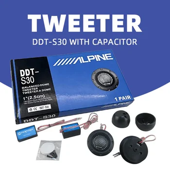 Set di altoparlanti piccoli per auto RMS ad alta potenza 50W 4Ω Tweeter stereo HIFI Tweeter a cupola in seta Altoparlante audio per auto modificato ad alta tonalità