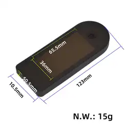 Waterproof Silicone Dashboard Cover for Electric Scooter Display Screen Protection (Black)