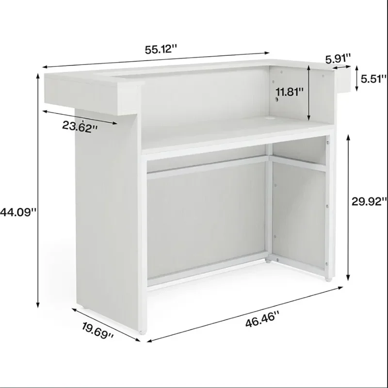 Church Furniture Grocery Store Counter Bar Furnishings Desk Salon Corner Office With Storage Escritorios De Oficina Reception