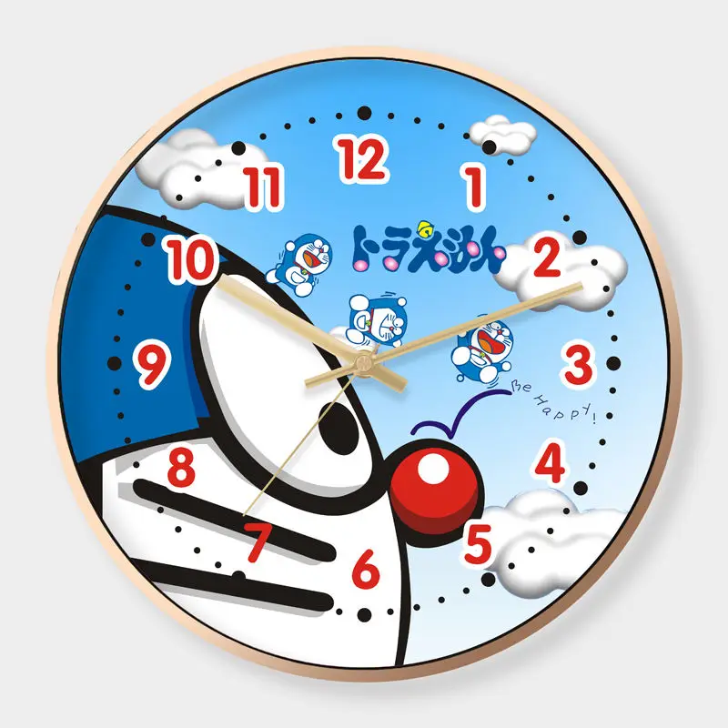 ドラえもん-クリエイティブな壁掛け時計,漫画のアニメーション,子供