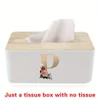 Tissue Box Napkin Rings Case Paper Box Container Reusable Bamboo Cover Car Tissue Paper Dispenser Gold 26 Letters Pattern 5