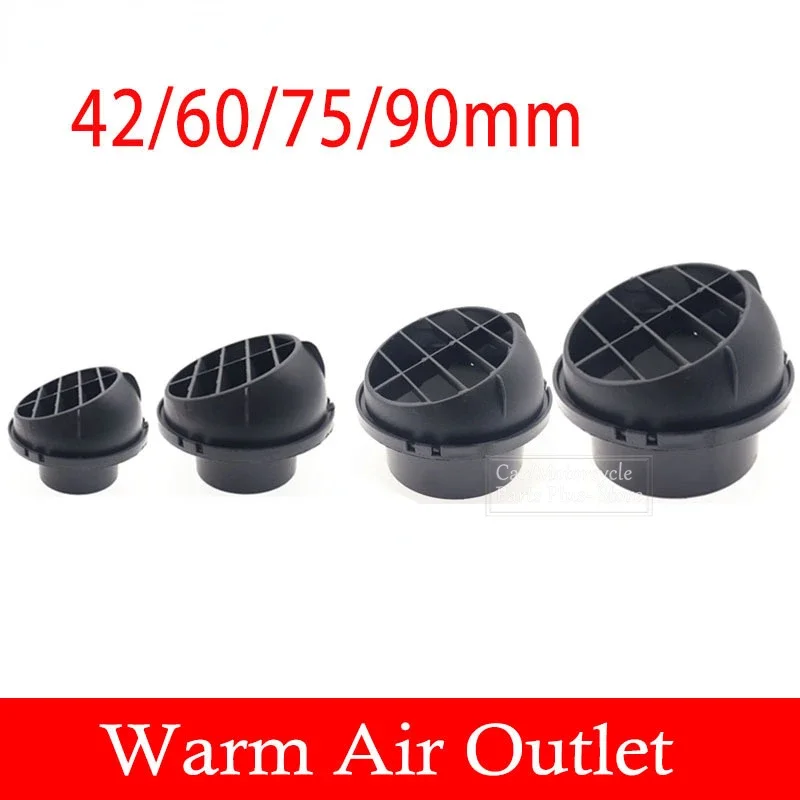 Air Vent Ducting Piece Duct Pipe Outlet Rotable For Webasto Eberspaecher Diesel Parking Heater 42mm 60mm 75mm 90mm