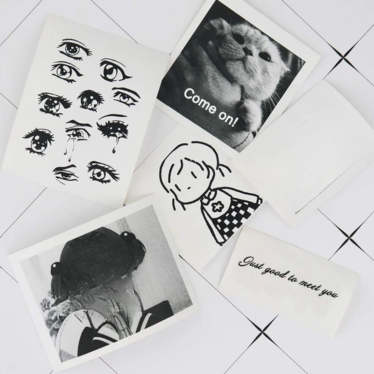 Grayscale Instant Camera Refill Print Paper,Photo Printer HD Printing Thermal Print Paper Rolls Fit Instant Camera,Smooth Finish