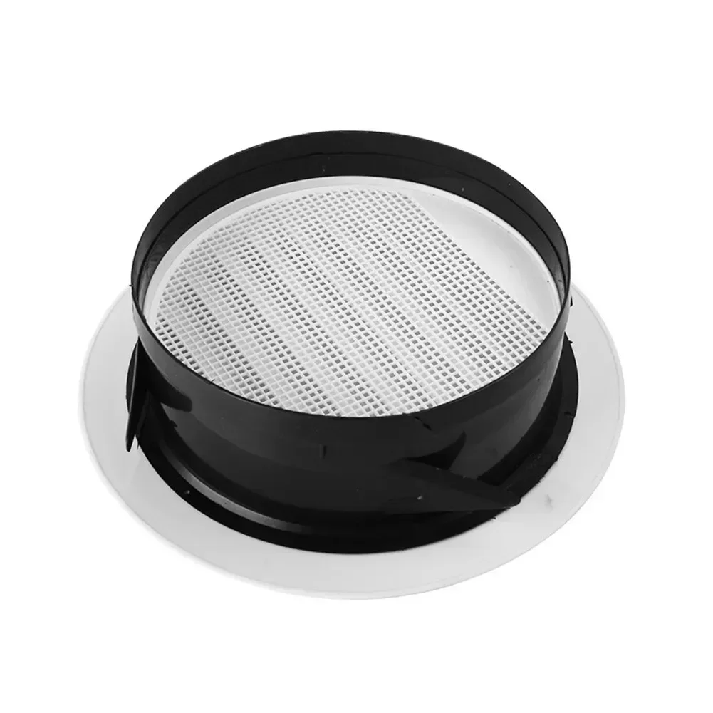 ABS Ceiling Wall Air Ventilation Cover Round Ducting Air Vent Grille Louver 75/100/125/150/200mm Kitchen Bath Outlet 1pc