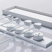 ปลั๊กไฟติดผนังแบบราง บราซิล/รัสเซีย/อิสราเอล/อิตาลี, ปลั๊กแปลงมาตรฐานสากลแบบกลม ถอดออกได้ สำหรับฝรั่งเศส สหภาพยุโรป สหรัฐอเมริกา สหราชอาณาจักร 5