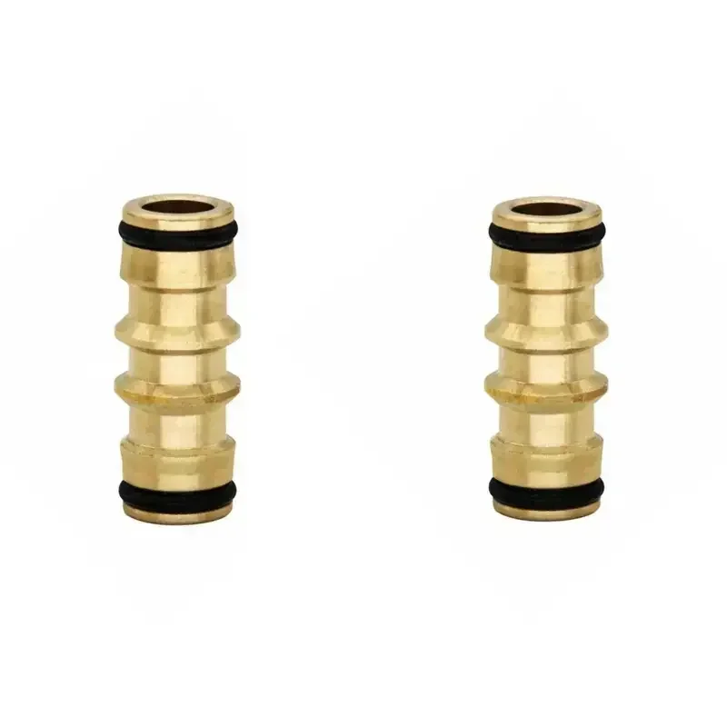 Brass bidirectional hose connector joint repair accessory quick adapter