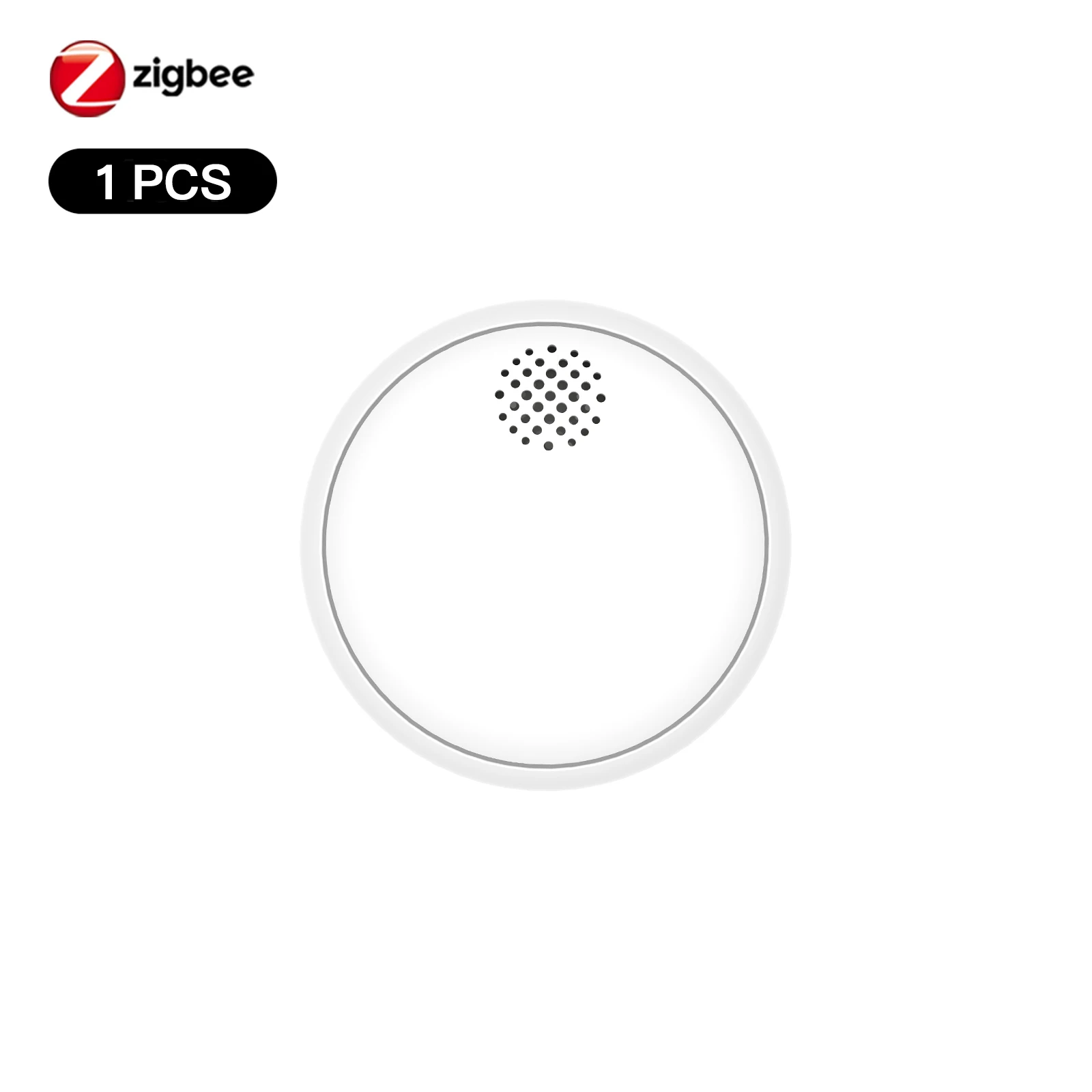 جهاز كشف الدخان اللاسلكي الذكي من MOES ZigBee، مع...