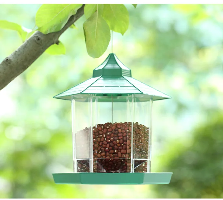 Mangeoire À Oiseaux En Plastique Pour L'extérieur, Distributeur De Graines  Et De Graines Pour Oiseaux Sauvages, Conteneur Alimentaire Suspendu,  Station D'alimentation Pour Arachide, Jardin - Oiseau Réserves En Eau Et  Nourriture Pour