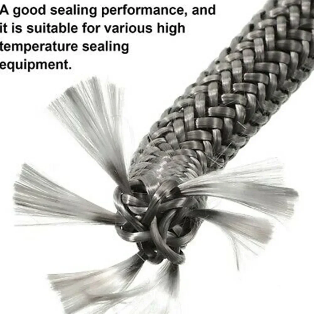 Wood Stove Gasket Fireplace Sealing Rope Fireproof Fiberglass Wood Stove Door Gasket Log Burner Door Seal for Chimneys Boiler 2m stove rope seal