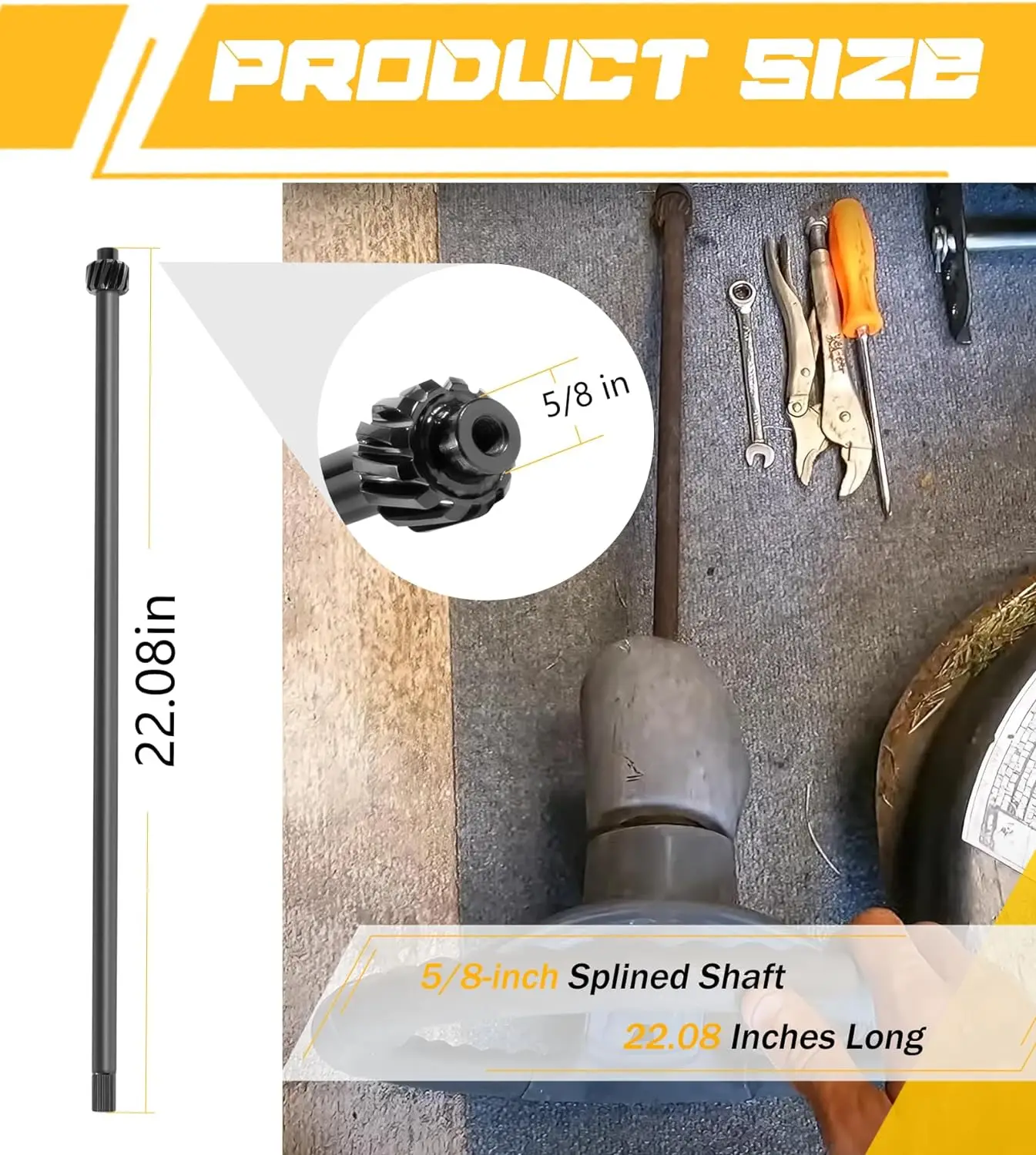 TML Steering Rod Shaft for MTD 738-0919B, 738-0919A, 738-0919, 753-04517 Heavy Steel Structure Fits for Craftsman LT1500, T1000