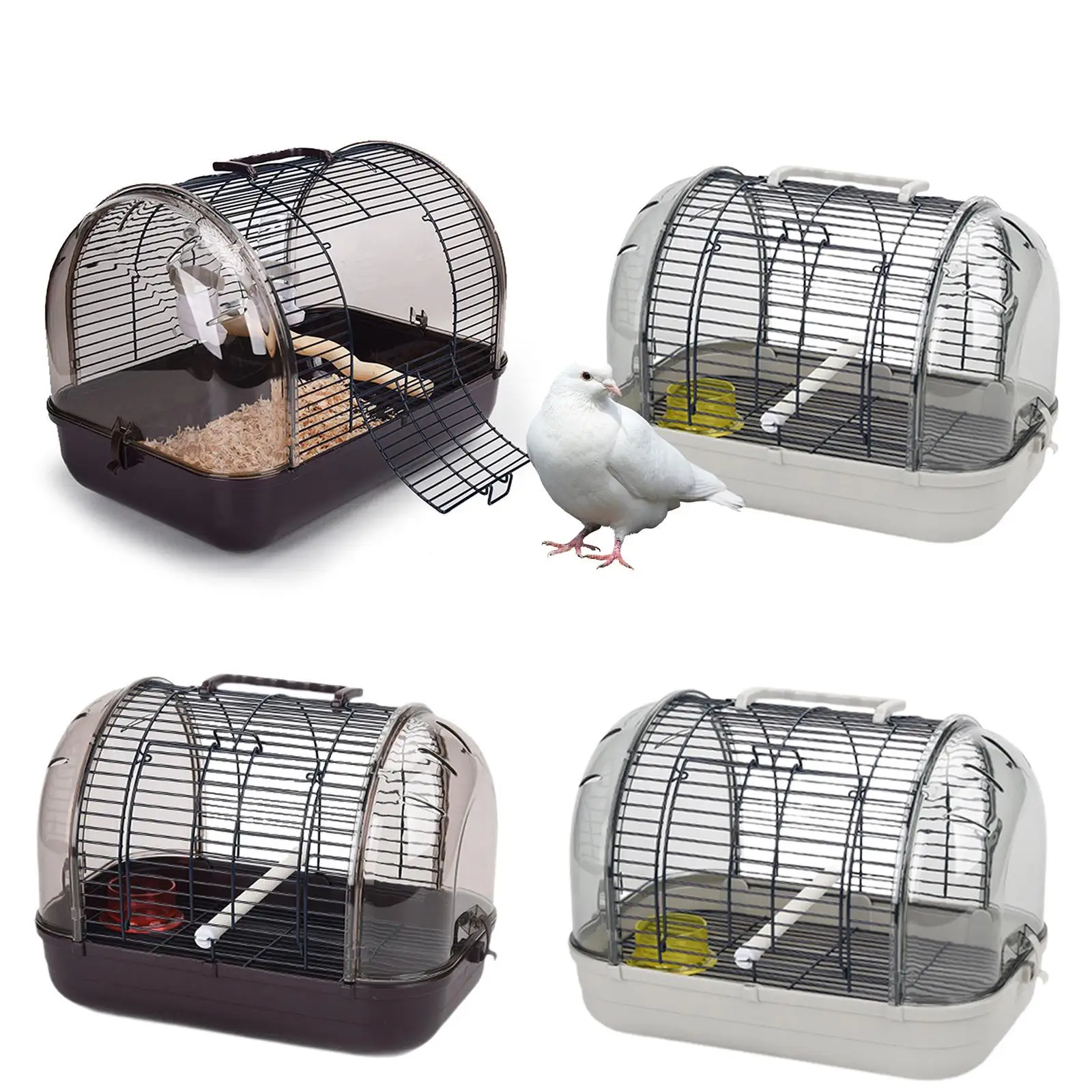Transport Cage Breathable Small Villa Bird Cage Lightweight Bird Carrier for Small Birds Parrotlets Budgies Cockatiels Parrots