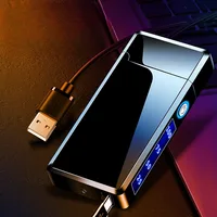 Single Arc Electric lighter Metal Windproof flameless USB Touch Sensing Cigarette Lighter Outdoor portable lighter men's gifts 1