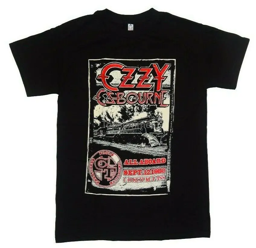 Ozzy Osgarne Crazy Train New Men T-Shirt Of Ozz Diary Of A Crazy Train