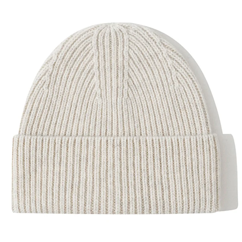 100% Merino Wool Winter Beanie Unisex Soft Knit Hat