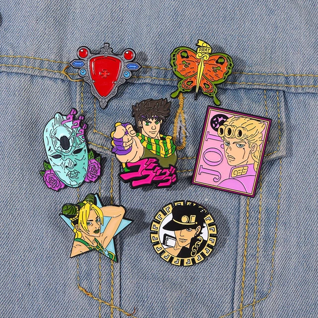 Super Bargain Anime Collection Enamel Pin Sets ! Cartoon Icon Jojo