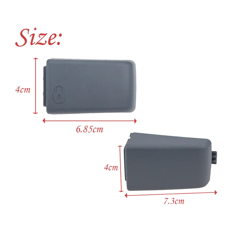

LR018254 LR072421 1Set 4 Door Handle Cap for Land Rover-Freelander 2 Discovery 4 / 3 LR2 LR3 CXJ500050 CXJ500060,Grey