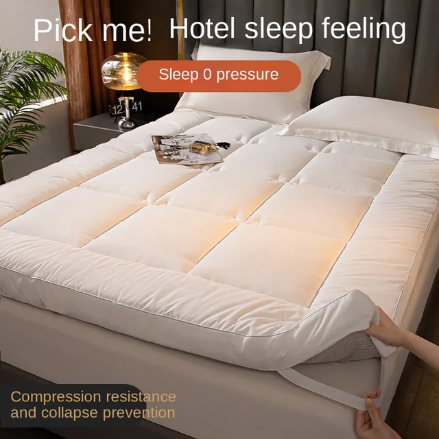 1Pc Hotel Style Mattress Soft Cushion Home Bedroom Tatami Mat Mattress Thickeneded Sleeping Pad Single Double Bed Mattress Vrzone 1