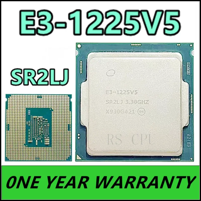 

E3-1225 v5 E3 1225v5 E3 1225 v5 E3-1225V5 SR2CS 3,3 ГГц четырехъядерный четырехпоточный процессор 80 Вт LGA 1151