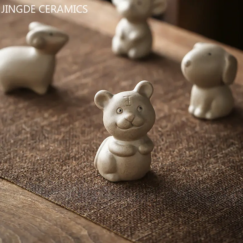 Coarse Pottery 12 Zodiac Finger Tip Mini Tea Pet Lovely