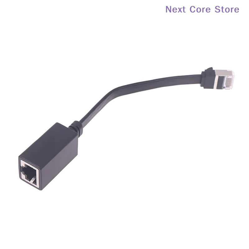 우측/좌측 각도 엘보 네트워크 와이어 90도 CAT7 네트워크 연장 케이블 플랫 울트라 10G RJ45 남성-여성 어댑터 코드
