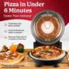 Crispy Crust Pizza Oven by Granitestone – Electric Pizza Oven Indoor Portable, 12 Inch Indoor Pizza Oven Countertop, Piz 4