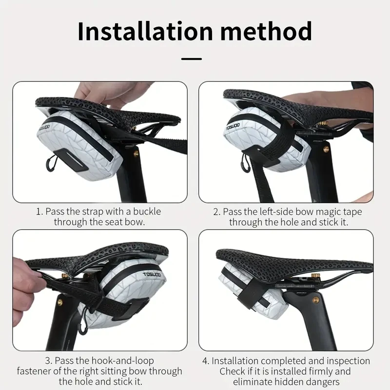 TOSUOD WB0329 Mini Lightweight Cycling Tail Bag Portable Bike Storage - Image 4