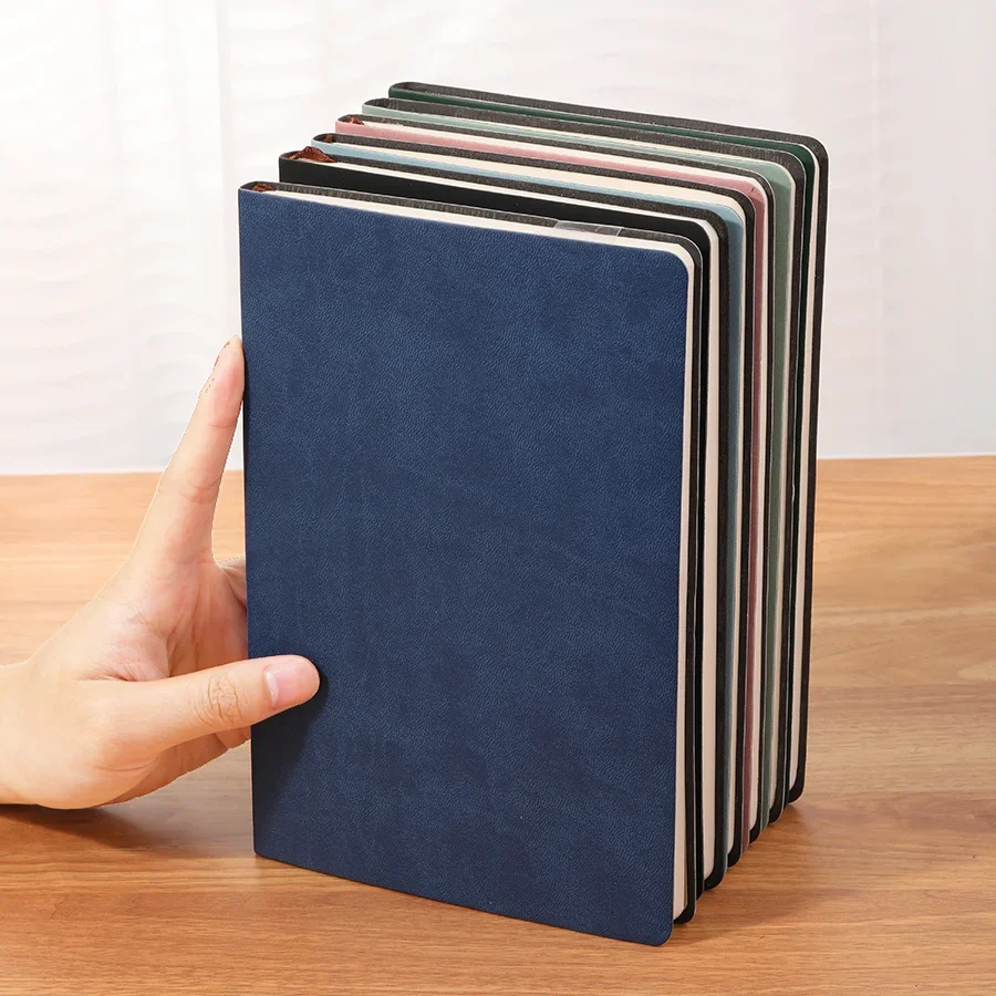 A5 Soft Leather Notebook 120 Pages Office Stationery Waterproof Cover