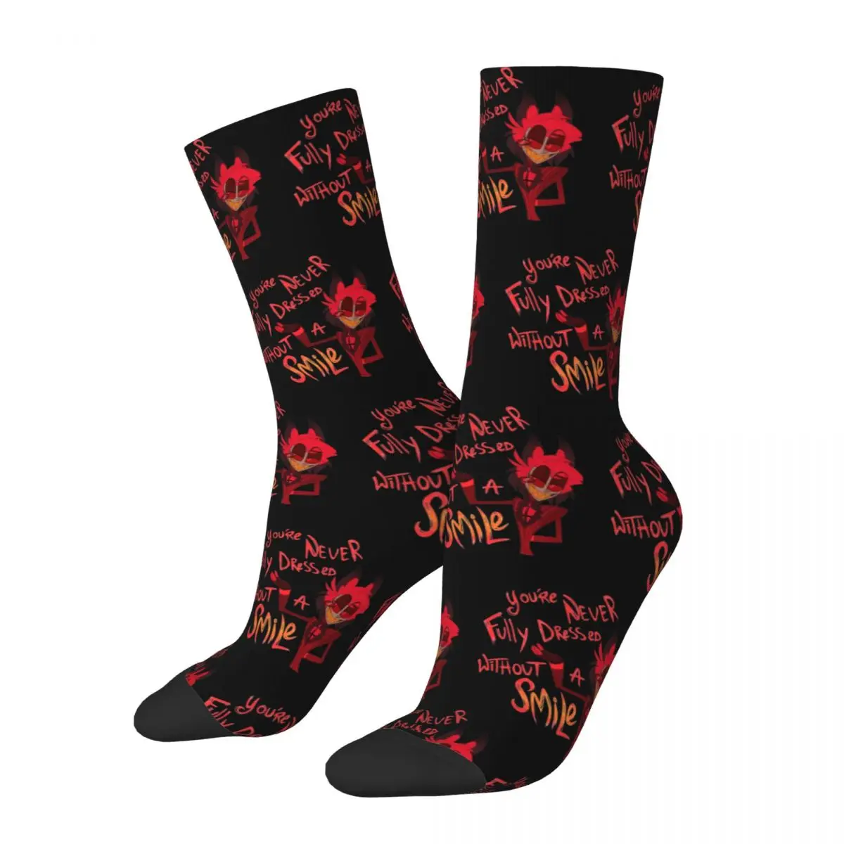 

Alastor Hazbin Hotels Gift Socks Accessories for Men Compression Crew Socks