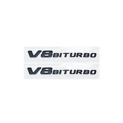 Premium Universal Car Fender Emblem Badge - V8 BITURBO 4MATIC+ Design (V8 BITURBO 2pcs)