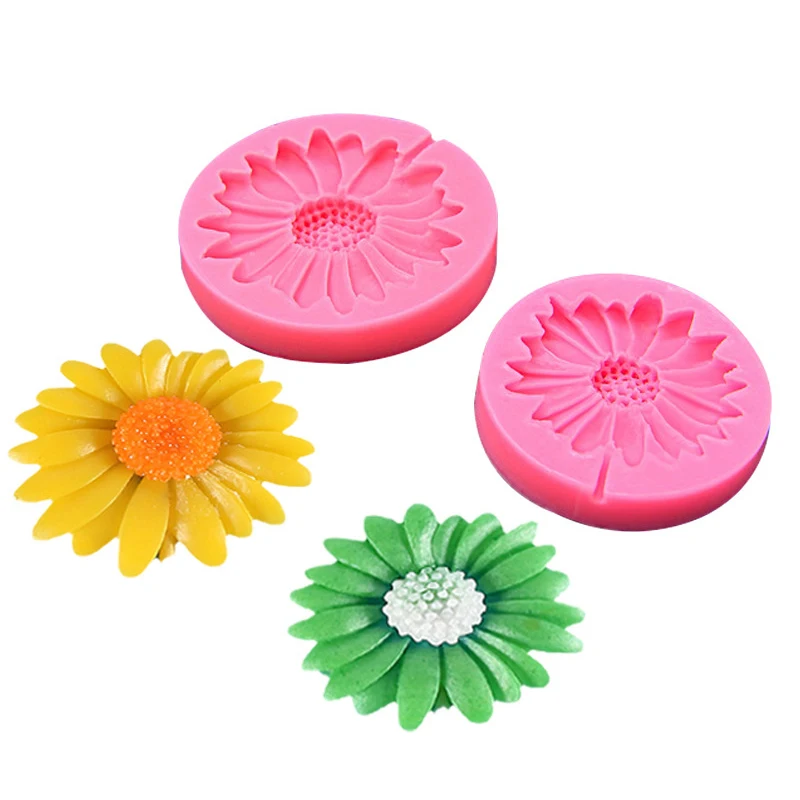 Daisy Flower Silicone Mold DIY Jewelry Casting 3D Flower Shape Epoxy Resin Mold Daisy Soap Making Craft Candle Mould Home Decor