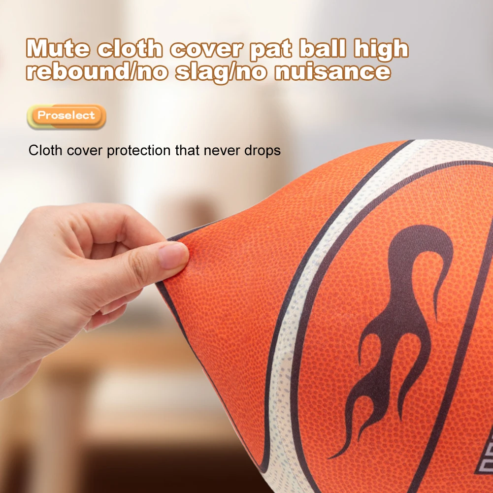 18/21/24cm Silent Basketball High-Resilience Bouncing Mute Ball Size 3/5/7 Training Foam Ball for Various Indoor Activities 5