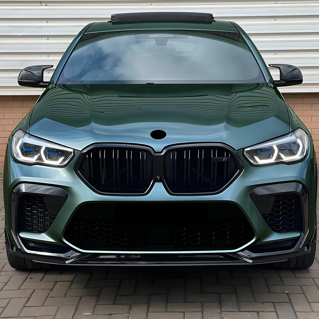 프론트 범퍼 립 스플리터 디퓨저 프론트 립 스포일러 바디 키트 개조 바디 키트 BMW X6M F96 2019-2023용