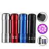 Nail Dryer Mini 9 LED Lights Flashlight UV Lamp Portable Nail Gel Mask Fast Drying Manicure Tool Support 2