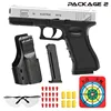 New Black Toy Gun. Automatic Shell Ejection Soft Bullet Air Gun, Empty Hold Hanging Machine, Automatic Loading 6