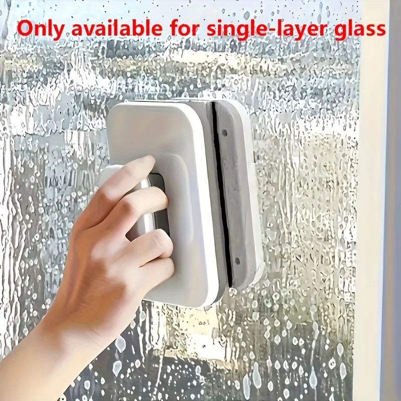 Double-sided Wiping Magnet for High-rise Glass Windows Cleaning