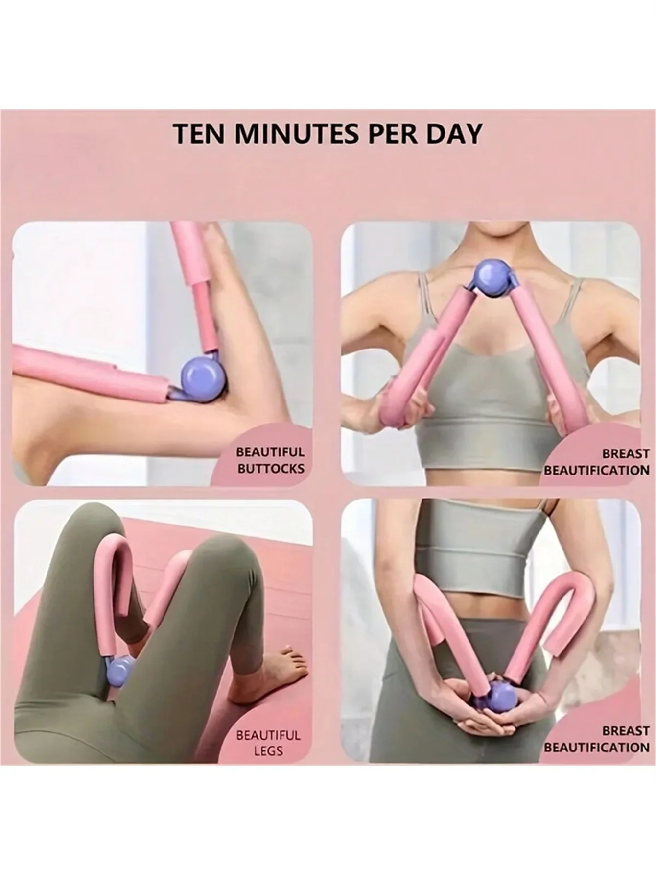 Pelvic Floor Muscle Trainer and Thigh Exerciser for Postpartum Recovery Body Shaping and Leg & Butt Training Strengthen Muscle Trainer Exerciser