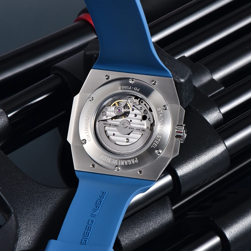 PAGANI DESIGN Men Automatic wrist watch Mechanical Wristwatches MIYOTA 8217 Movement 47.5mm Watches for Men Origina PDYS007