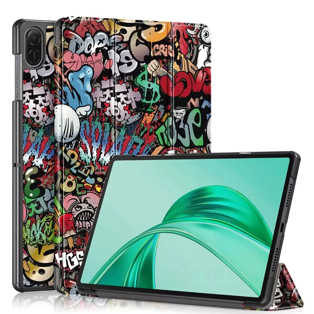 EASSGU Custodia per HONOR X8a (6.7 Inches) Pelle PU Flip Folio Cover con Interruttore Magnetico, [3 Slot Schede] [1 Portafoglio] Case - Nero